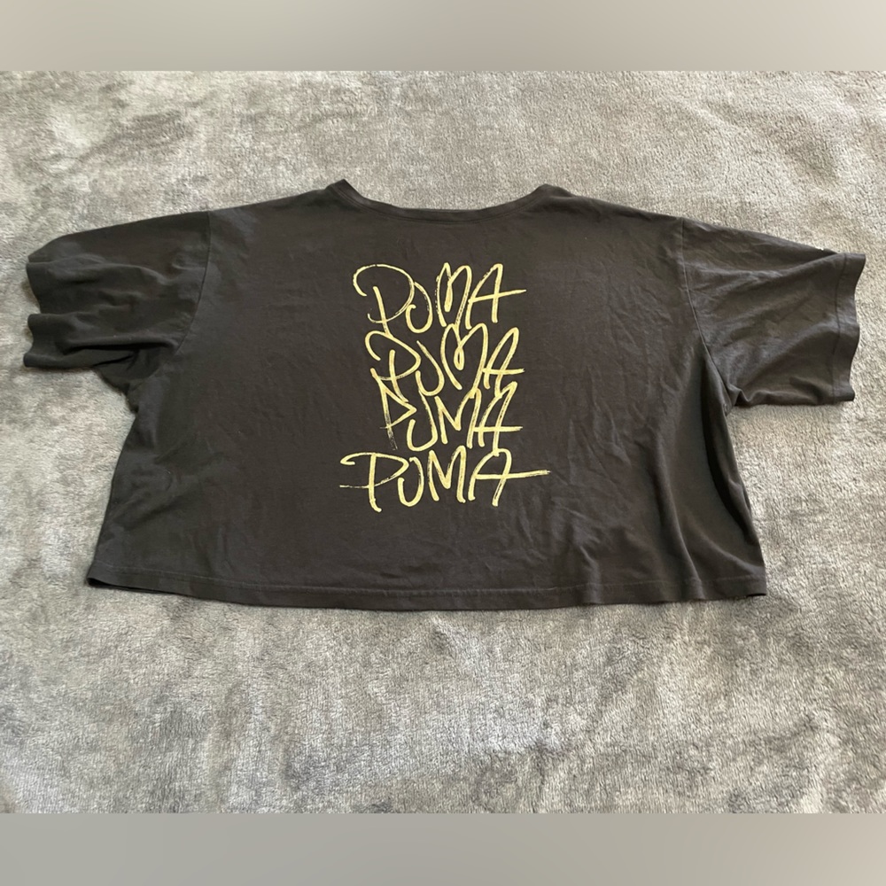 Puma Crop Top Oversized Tee Shirt